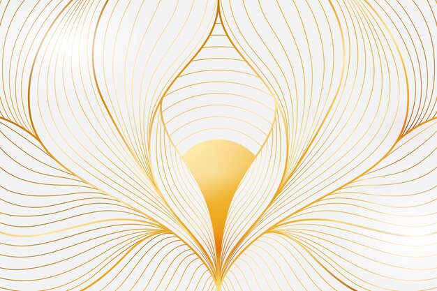 Fondo lineal dorado con gradiente