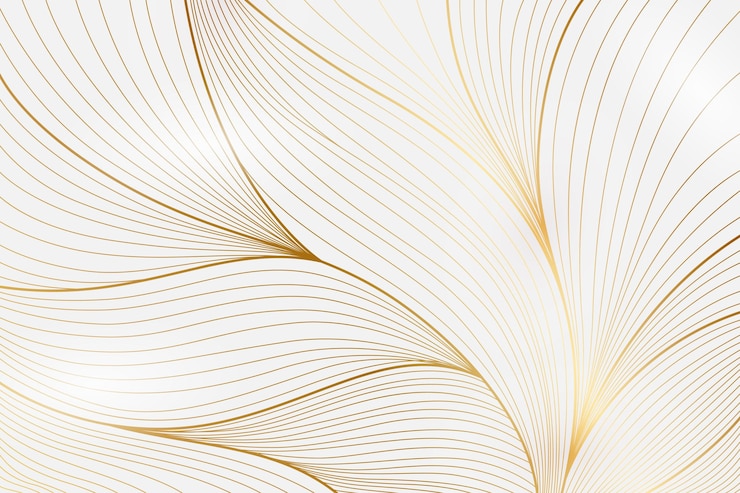 Vector gratuito fondo lineal dorado con gradiente