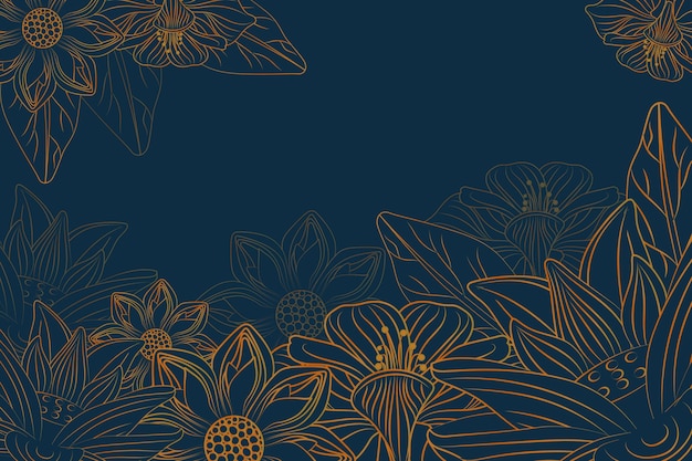 Fondo lineal dorado con gradiente
