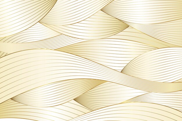 Fondo lineal dorado con gradiente