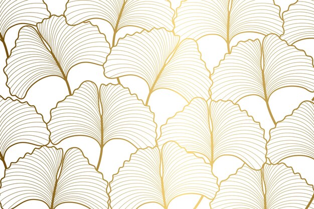 Fondo lineal dorado con gradiente
