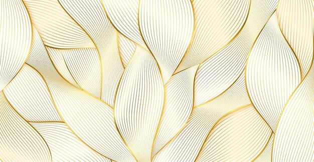 Fondo lineal dorado con gradiente