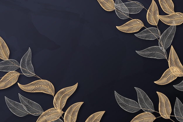 Fondo lineal dorado con gradiente