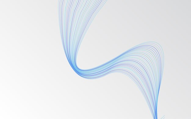 Fondo de líneas abstractas azules onduladas