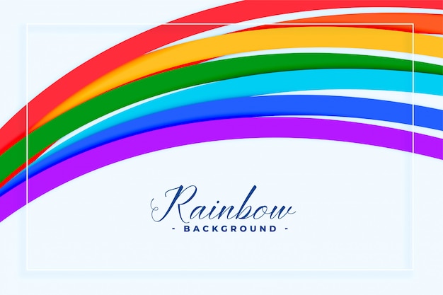 Fondo de líneas abstractas de colores del arco iris