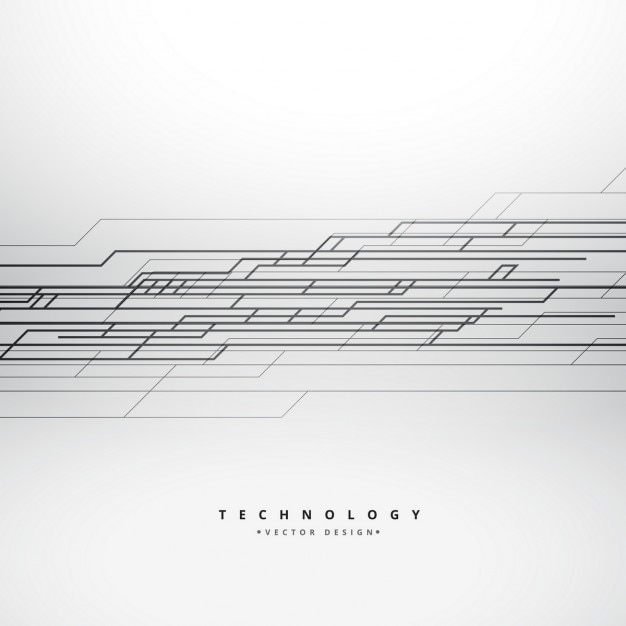 Fondo de líneas abstractas de tecnología