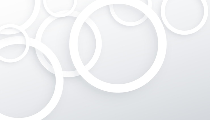 Vector gratuito fondo de líneas blancas de forma de círculos 3d