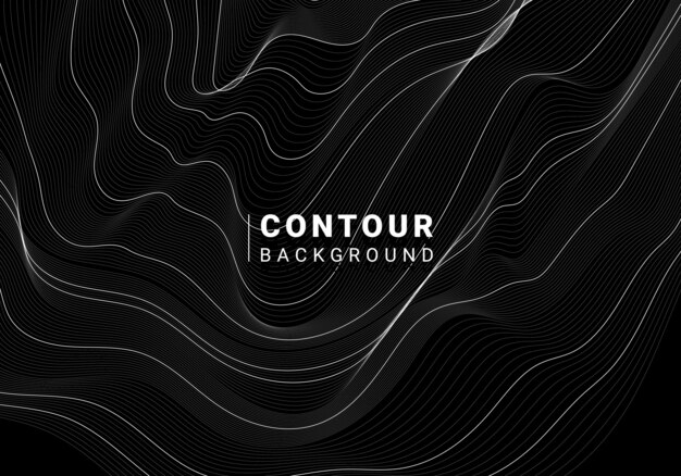 Fondo de líneas de contorno de mapa abstracto azul y rosa