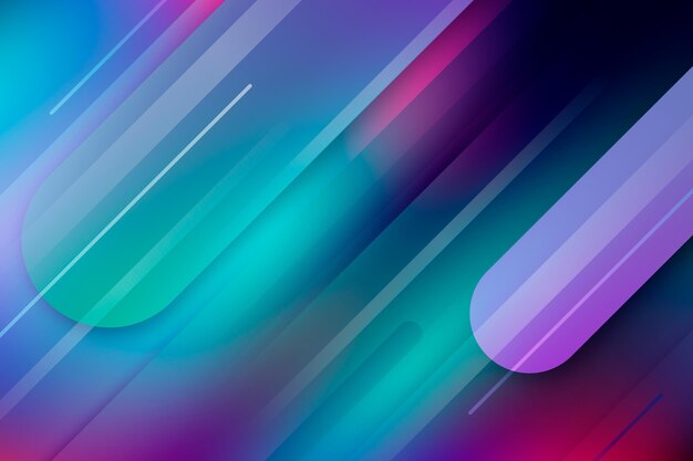 Fondo de líneas dinámicas de gradiente