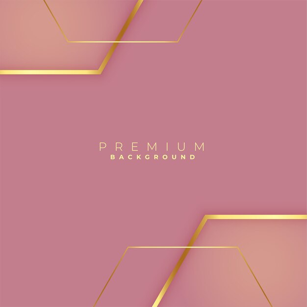 Fondo de líneas doradas premium con espacio de texto