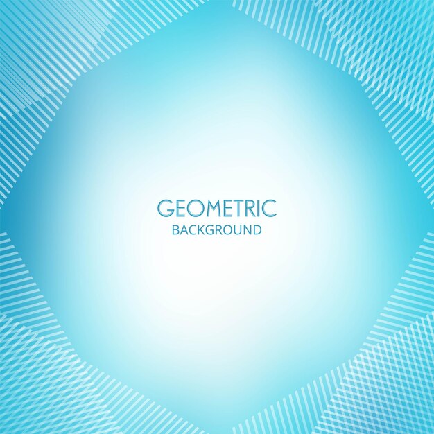 Fondo de líneas geométricas azul cielo moderno
