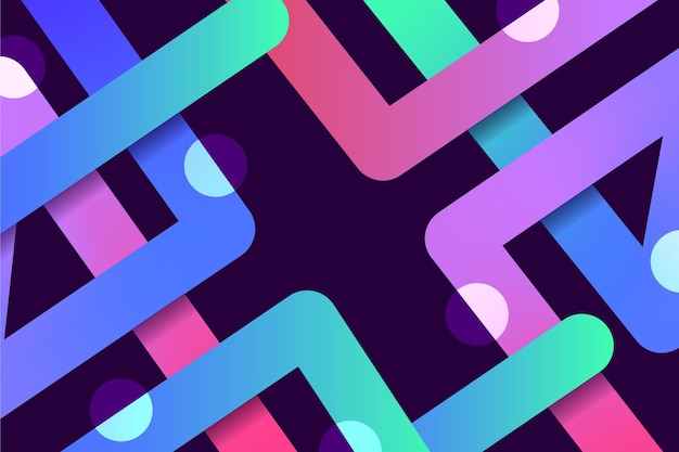 Fondo de líneas geométricas vívidas
