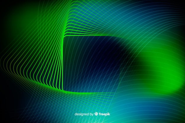 Fondo de líneas de luz de neón abstractas