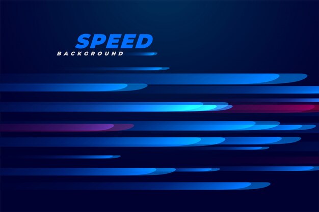 Fondo de líneas de movimiento de velocidad azul