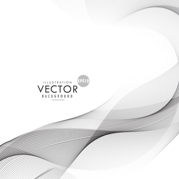 Vector gratuito fondo de lineas onduladas grises