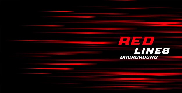 Fondo de líneas rojas de movimiento rápido