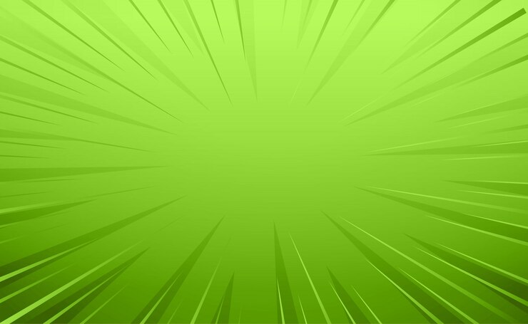 Vector gratuito fondo de líneas de zoom de estilo cómic verde vacío