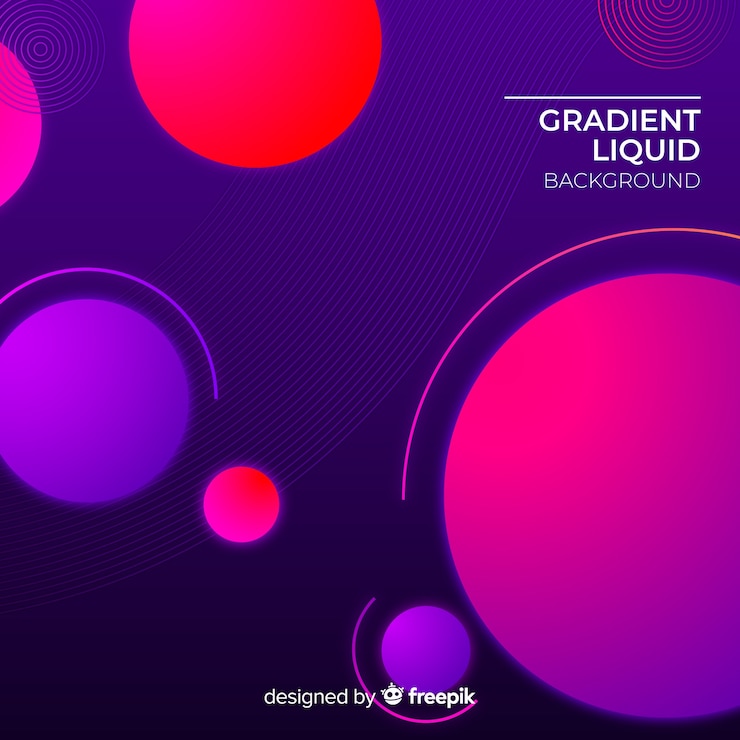 Vector gratuito fondo de líquido con degradado