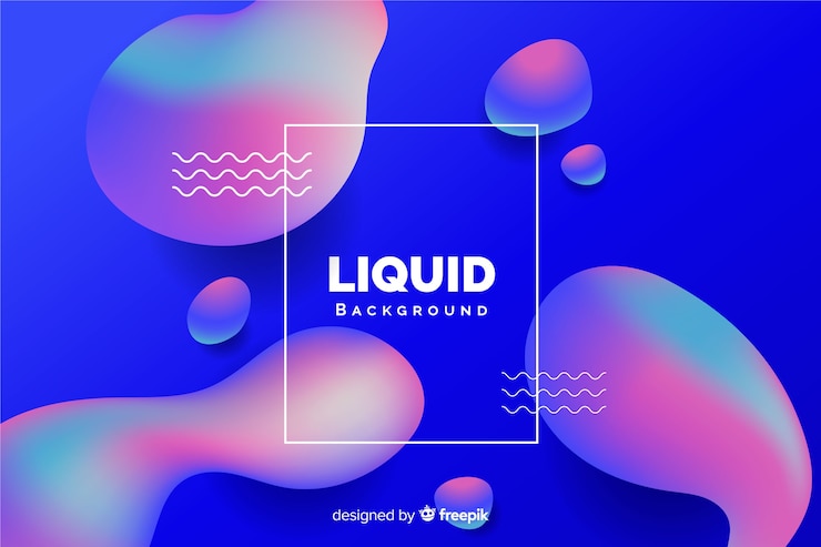 Vector gratuito fondo de líquido con degradado