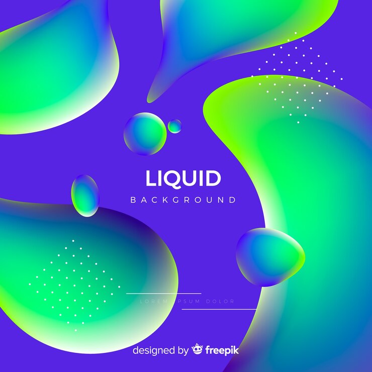 Vector gratuito fondo de líquido con degradado