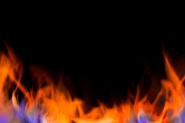 Fondo de llama de fuego ardiente