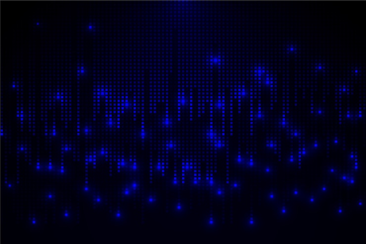 Vector gratuito fondo de lluvia de píxeles abstractos