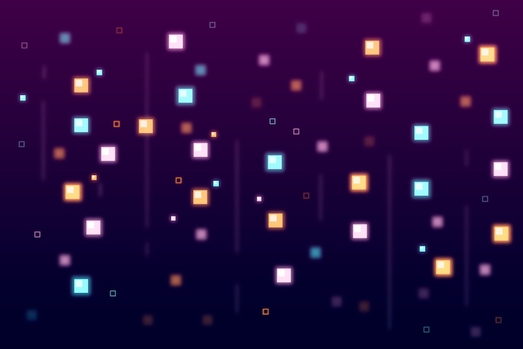 Vector gratuito fondo de lluvia de píxeles abstractos