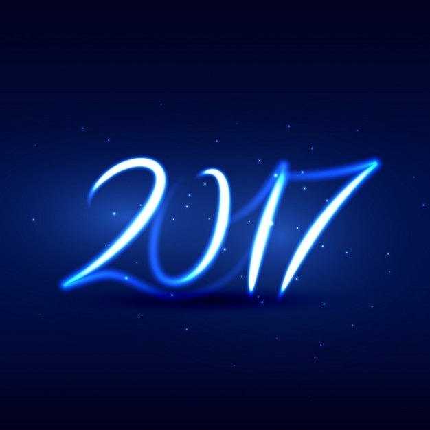 Fondo con luces azules para año nuevo