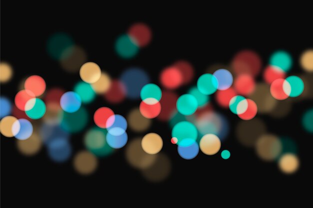 El fondo de luces bokeh de colores