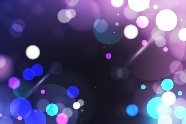 Fondo de luces bokeh de estilo realista