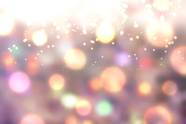 Fondo de luces bokeh realista