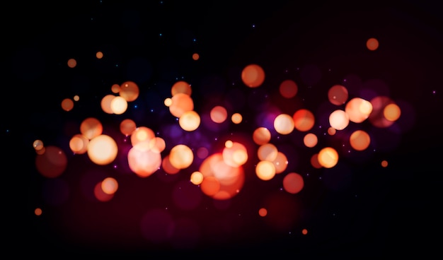 Fondo de luces bokeh realista