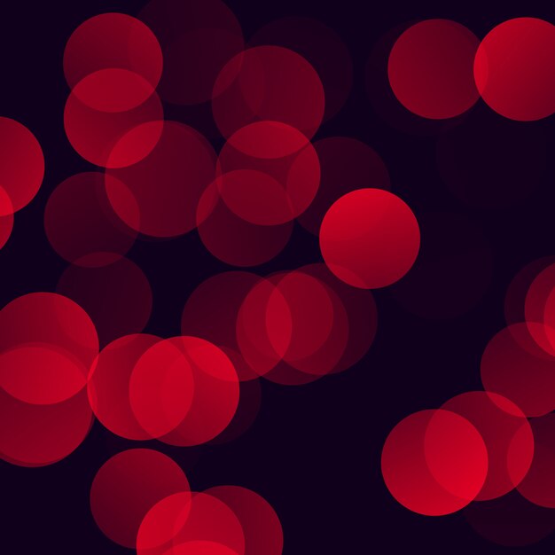 Fondo de luces bokeh rojas