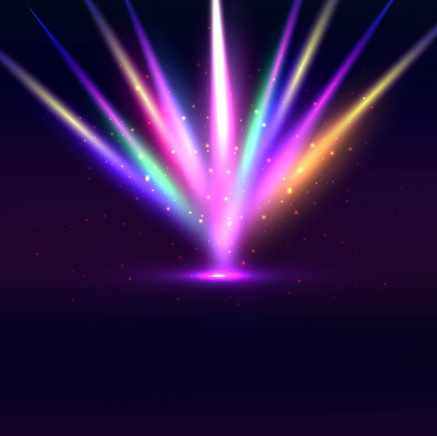 Vector gratuito fondo de luces coloridos chispeantes