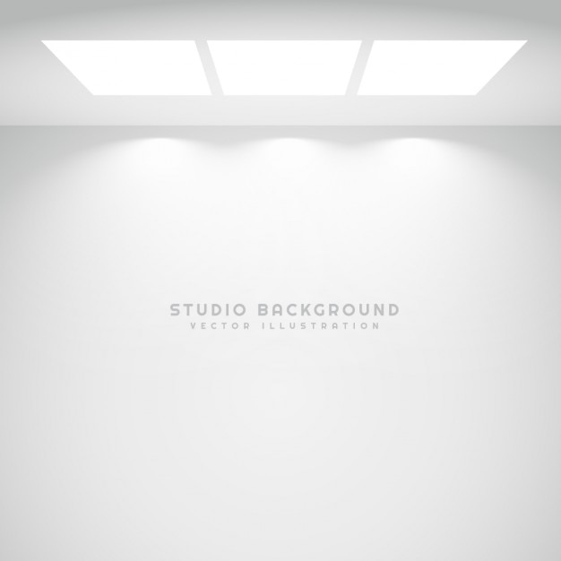 Fondo de luces de estudio blanco
