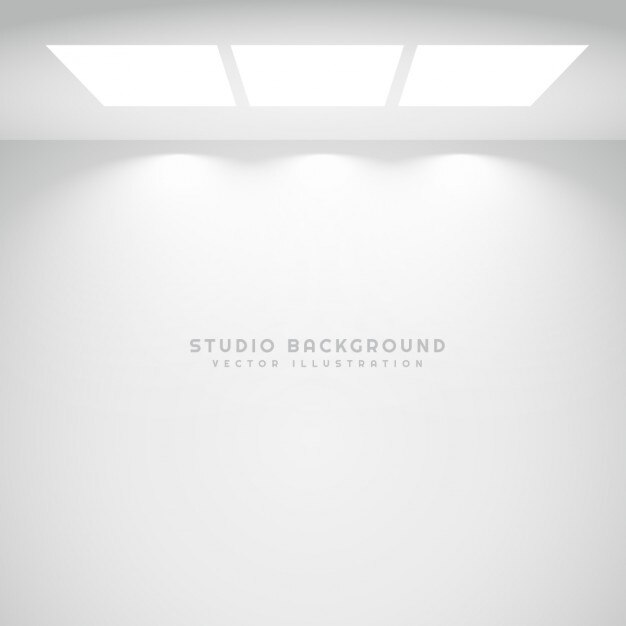 Fondo de luces de estudio blanco