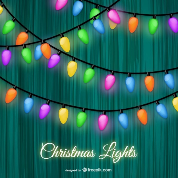 Vector gratuito fondo de luces de navidad