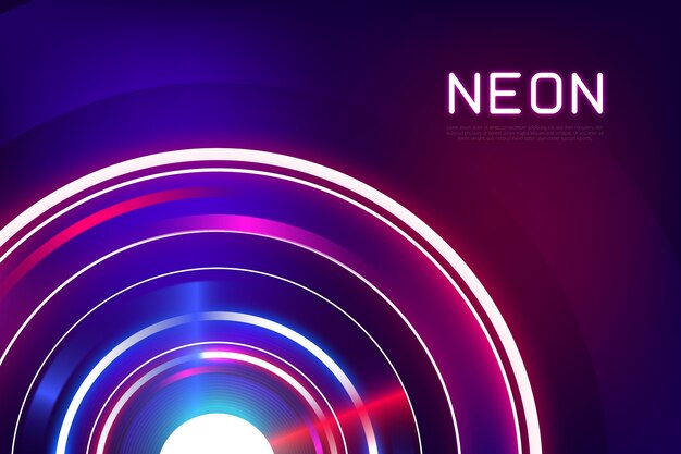 Fondo de luces de neón abstractas
