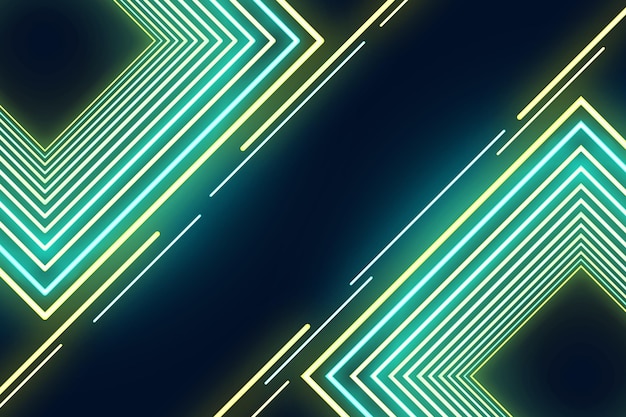 Fondo de luces de neón abstractas