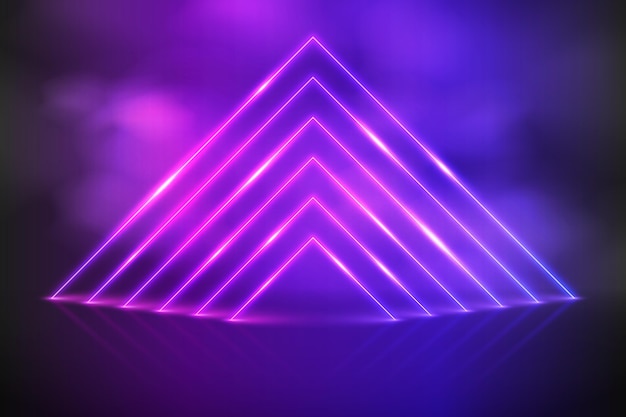 Fondo de luces de neón abstractas