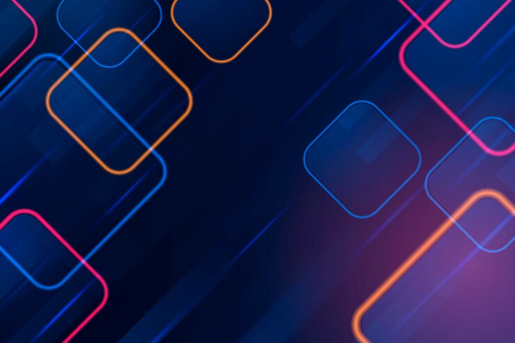 Vector gratuito fondo de luces de neón realistas