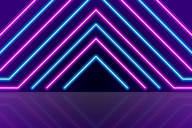 Fondo de luces de neón