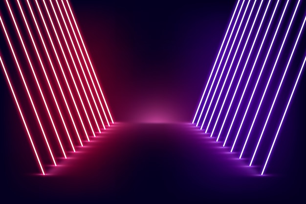 Fondo de luces de neón
