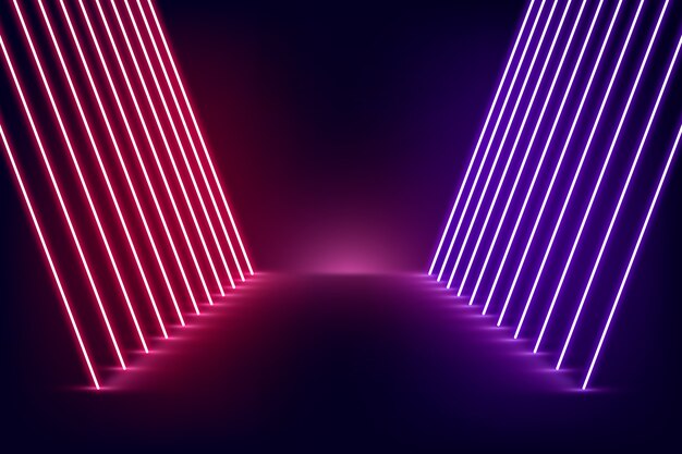 Fondo de luces de neón