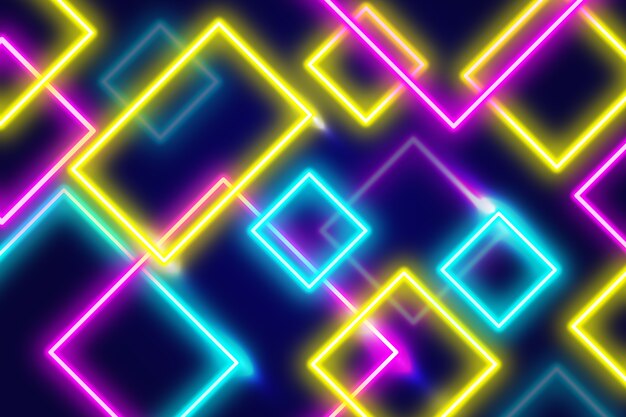 Fondo de luces de neón