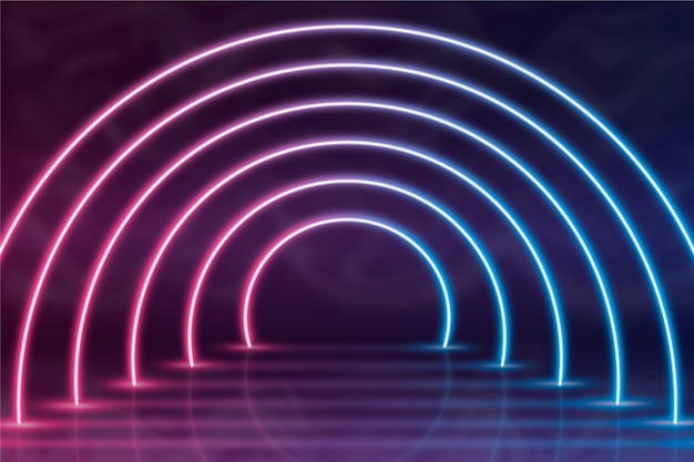 Fondo de luces de neón