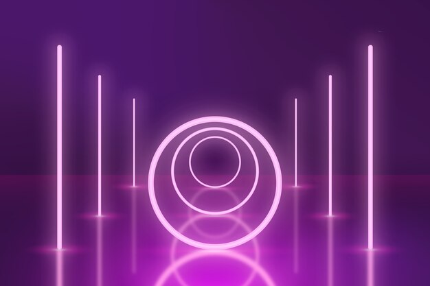 Fondo de luces de neón