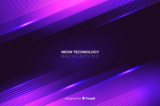 Fondo de luces de neón