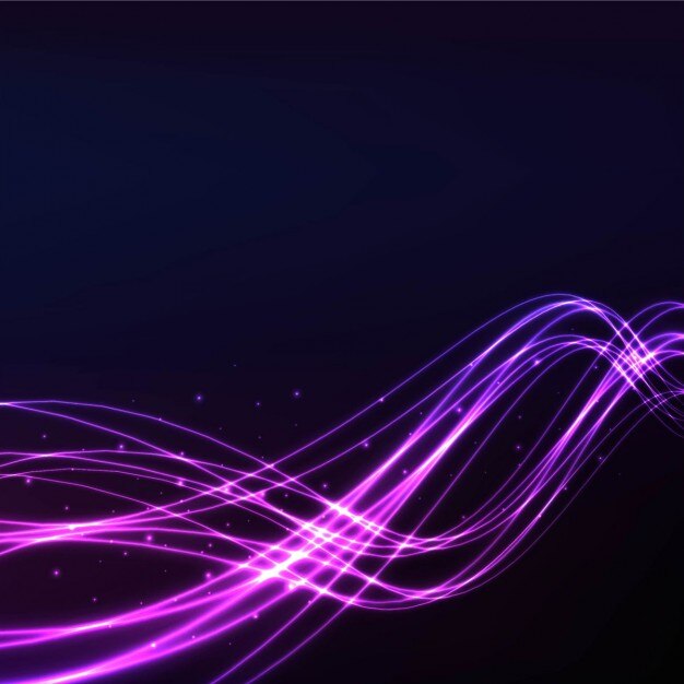 Fondo con luces onduladas púrpuras