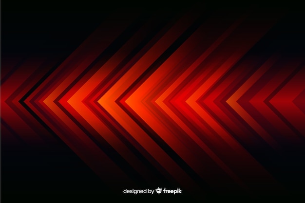 Fondo de luces rojas geométricas abstractas
